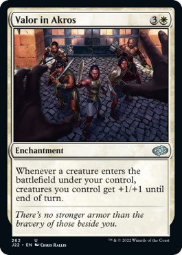 Valor in Akros from J22 #262, Magic: The Gathering card