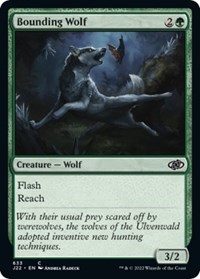 Bounding Wolf - Jumpstart 2022 - Magic: The Gathering card