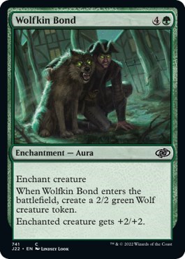 Wolfkin Bond from J22 #741, Magic: The Gathering card
