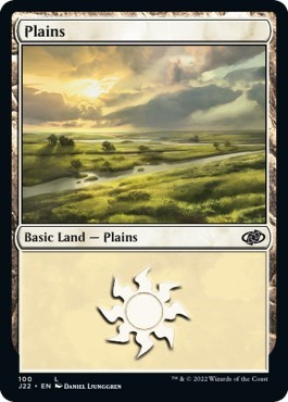 Plains from J22 #100, Magic: The Gathering card