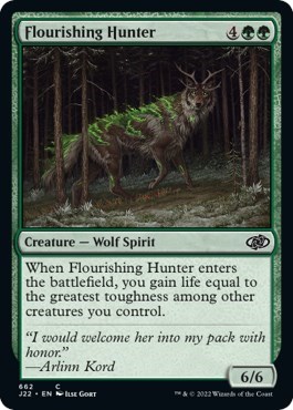 Flourishing Hunter from J22 #662, Magic: The Gathering card