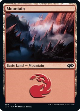 Mountain from J22 #109, Magic: The Gathering card