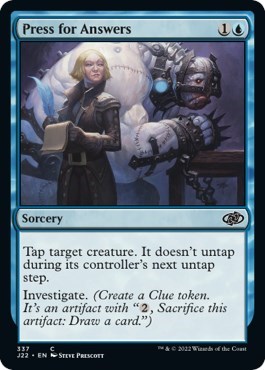 Press for Answers from J22 #337, Magic: The Gathering card
