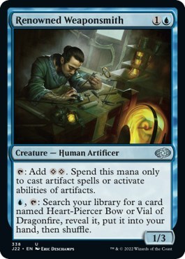 Renowned Weaponsmith from J22 #338, Magic: The Gathering card
