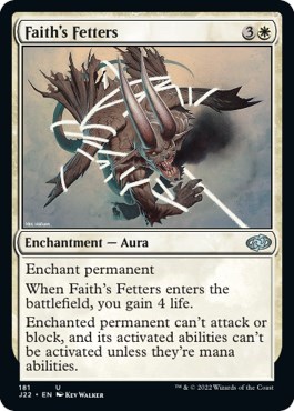 Faith's Fetters from J22 #181, Magic: The Gathering card