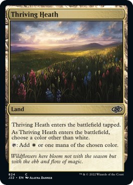 Thriving Heath from J22 #824, Magic: The Gathering card
