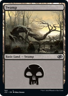 Swamp from J22 #104, Magic: The Gathering card