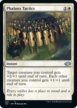 Phalanx Tactics from J22 #224, Magic: The Gathering card