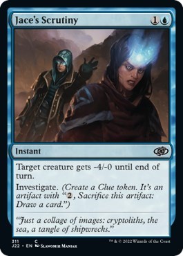 Jace's Scrutiny from J22 #311, Magic: The Gathering card