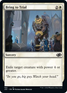 Bring to Trial from J22 #160, Magic: The Gathering card
