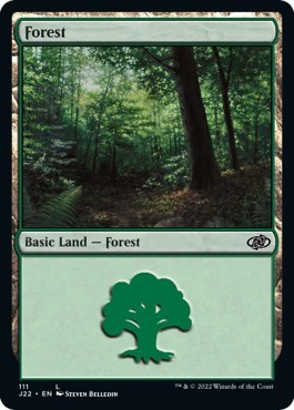 Forest from J22 #111, Magic: The Gathering card