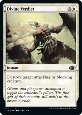 Divine Verdict from J22 #177, Magic: The Gathering card