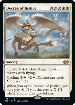Decree of Justice from J22 #173, Magic: The Gathering card