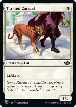 Trained Caracal from J22 #256, Magic: The Gathering card