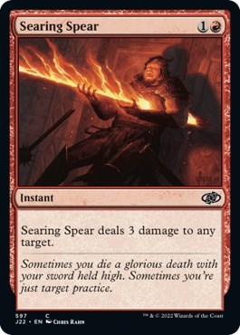 Searing Spear from J22 #597, Magic: The Gathering card