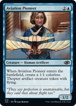Aviation Pioneer from J22 #275, Magic: The Gathering card
