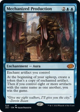 Mechanized Production from J22 #320, Magic: The Gathering card