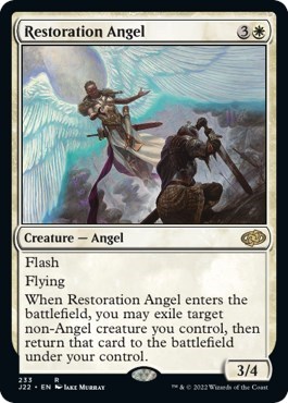 Restoration Angel from J22 #233, Magic: The Gathering card