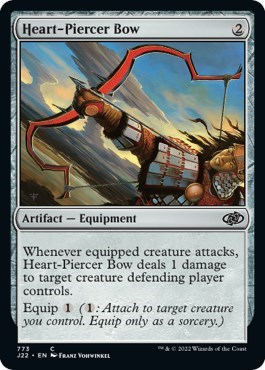 Heart-Piercer Bow from J22 #773, Magic: The Gathering card