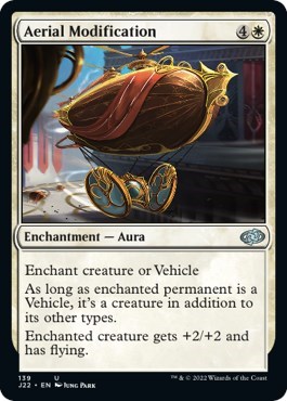 Aerial Modification from J22 #139, Magic: The Gathering card