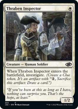 Thraben Inspector from J22 #255, Magic: The Gathering card
