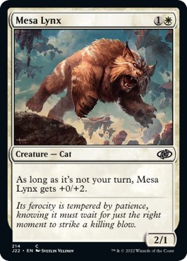 Mesa Lynx from J22 #214, Magic: The Gathering card