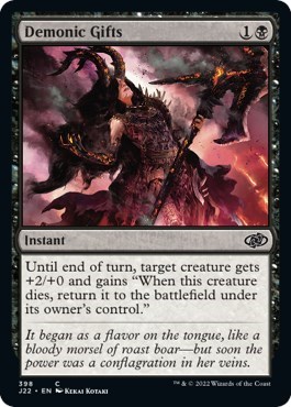 Demonic Gifts from J22 #398, Magic: The Gathering card