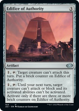 Edifice of Authority from J22 #764, Magic: The Gathering card