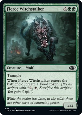 Fierce Witchstalker from J22 #661, Magic: The Gathering card