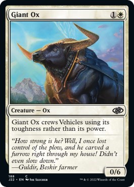 Giant Ox from J22 #188, Magic: The Gathering card