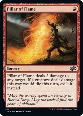 Pillar of Flame from J22 #579, Magic: The Gathering card
