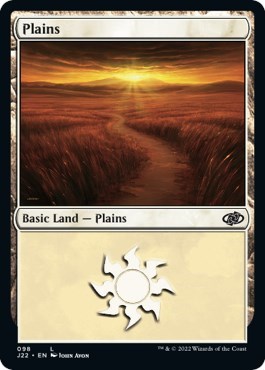 Plains from J22 #98, Magic: The Gathering card