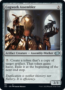 Cogwork Assembler from J22 #761, Magic: The Gathering card