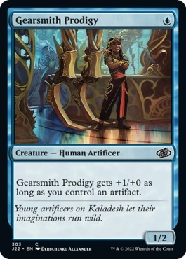 Gearsmith Prodigy from J22 #303, Magic: The Gathering card