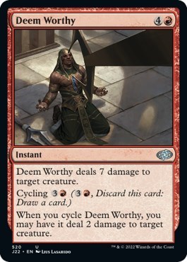 Deem Worthy from J22 #520, Magic: The Gathering card