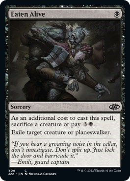 Eaten Alive from J22 #409, Magic: The Gathering card
