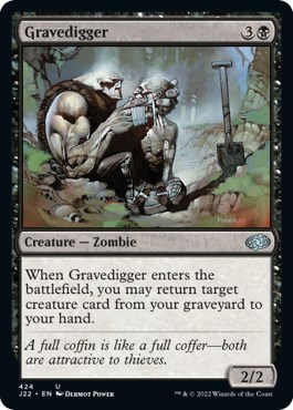 Gravedigger from J22 #424, Magic: The Gathering card