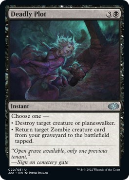 Deadly Plot from J22 #22, Magic: The Gathering card