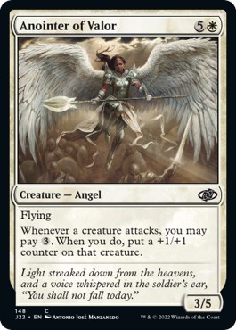 Anointer of Valor from J22 #148, Magic: The Gathering card