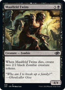 Maalfeld Twins from J22 #438, Magic: The Gathering card