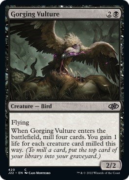 Gorging Vulture from J22 #420, Magic: The Gathering card