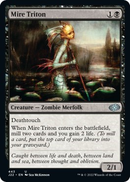 Mire Triton from J22 #443, Magic: The Gathering card