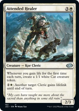 Attended Healer from J22 #152, Magic: The Gathering card