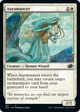 Auramancer from J22 #153, Magic: The Gathering card