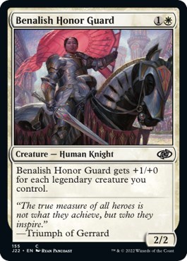 Benalish Honor Guard from J22 #155, Magic: The Gathering card