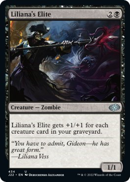 Liliana's Elite from J22 #434, Magic: The Gathering card