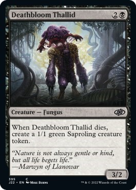 Deathbloom Thallid from J22 #395, Magic: The Gathering card