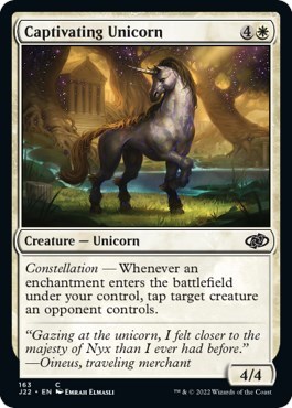 Captivating Unicorn from J22 #163, Magic: The Gathering card