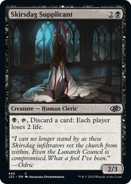 Skirsdag Supplicant from J22 #468, Magic: The Gathering card