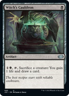 Witch's Cauldron from J22 #490, Magic: The Gathering card